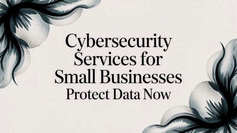 Cybersecurity services for small businesses cybersecurity text